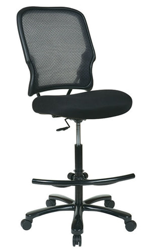 15-37A720D Double Air Grid® Back Drafting Chair with Black Mesh Seat