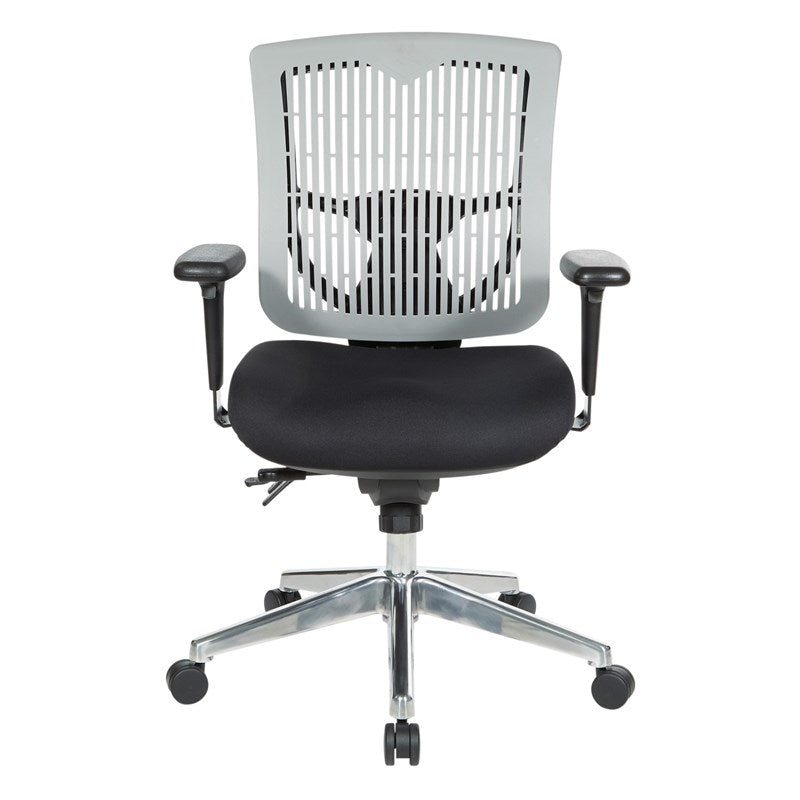 97898CGY - Contoured Grey Plastic Back Ergonomic Managerial Chair by Office Star