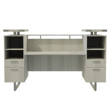 Load image into Gallery viewer, MRRD78 - Mirella™ Reception Desk with Glass Countertop by Mayline
