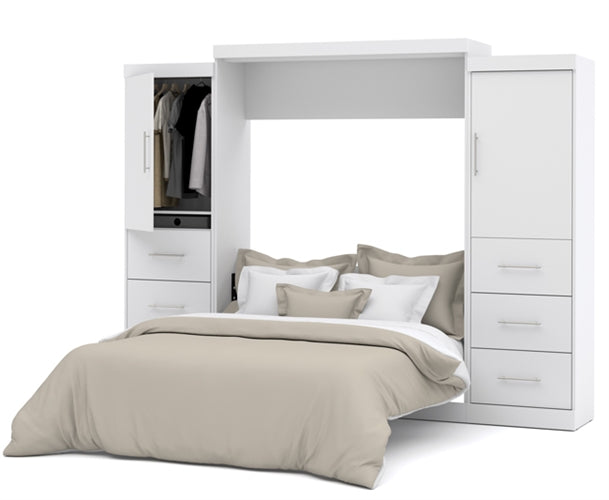 25884 Nebula Collection 115" Queen Wall Bed & Storage Combo