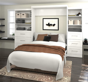 26879 Pur Collection 126" Queen Wall Bed & Storage Combo, 6 Drawers
