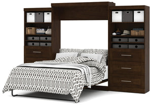26886 Pur Collection 136" Queen Wall Bed & Storage Combo, 6 Drawers