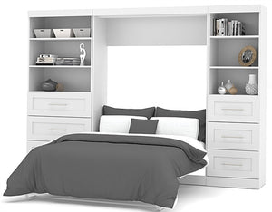 26890 Pur Collection 120" Full Wall Bed & Storage Combo, 6 Drawers