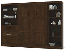 Load image into Gallery viewer, 26892 Pur Collection 120&quot; Full Wall Bed &amp; Storage Combo, 3 Drawers
