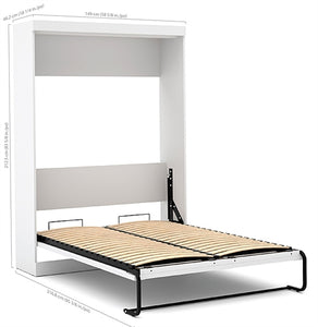 26896 Pur Collection 130" Full Wall Bed & Storage Combo, 6 Drawers