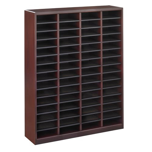 9331 - E-Z Stor® Wood Literature Organizer, 60 Compartments by Safco