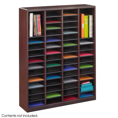 9331 - E-Z Stor® Wood Literature Organizer, 60 Compartments by Safco