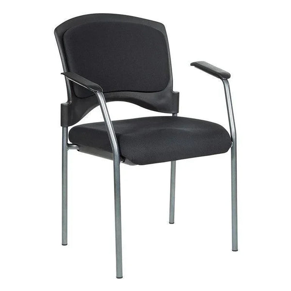 Titanium Finish Stackable Visitor's Arm Chair | Guest Chairs