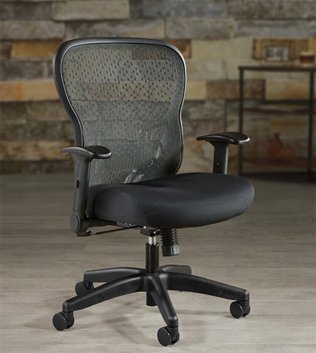 Office Star Products Deluxe R2 SpaceGrid Back Chair with Memory