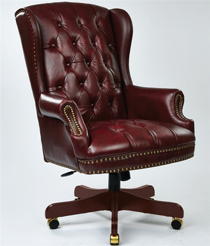 55570L Leather Traditional Executive Office Chair