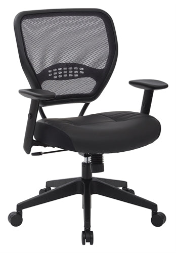 5700SL Professional Air Grid Back Managers Chair with Eco Leather Slider Seat