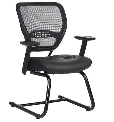5705E Professional Air Grid Back, Boded Leather Seat