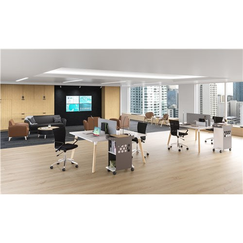 RES2BEN3060WHNA - Resi Benching, 2-Person Workstation by Safco