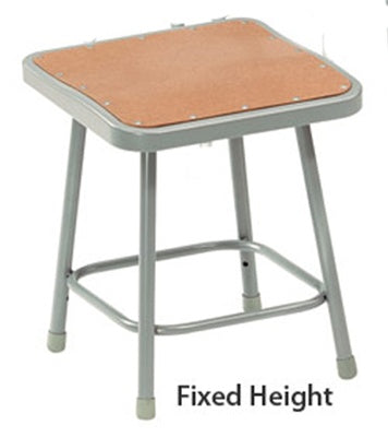 6300  Fixed Height Industrial Square Stools