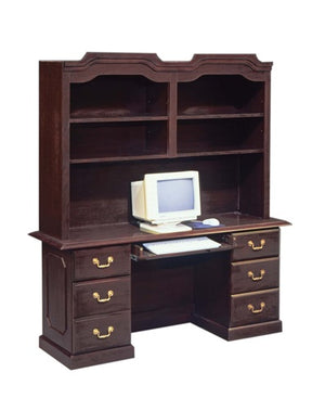 7350-22-44 Governor Series Computer Credenza with Hutch