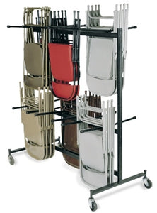 84 Double Tier Folding Chair Caddy