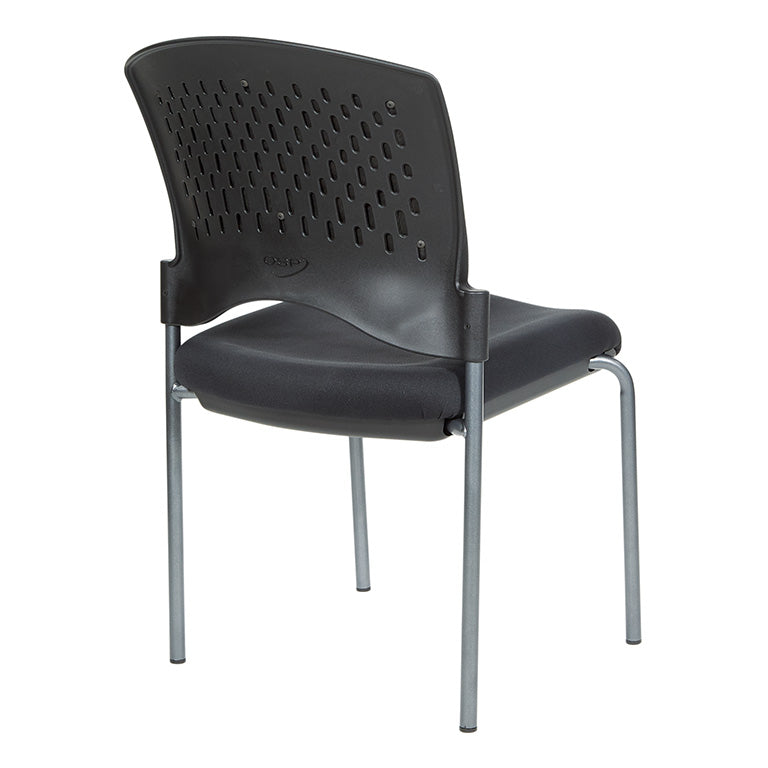 84720 - Titanium Finish Armless Visitor's Chair by Office Star
