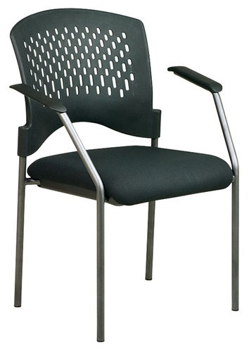 8610 Titanium Finish Visitors Chair with Arms