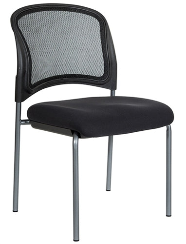 86724R  Titanium Finish Visitors Chair with ProGrid Contour Back