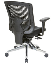Load image into Gallery viewer, 97898CBK Contoured Black Plastic Back Ergonomic Managerial Chair
