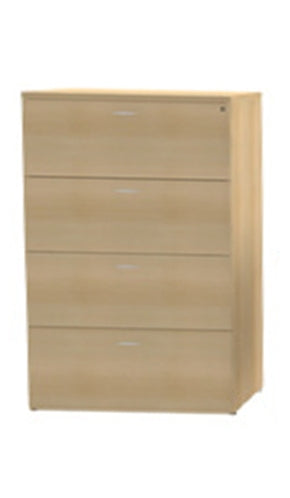 A927 Amber Four Drawer Lateral File