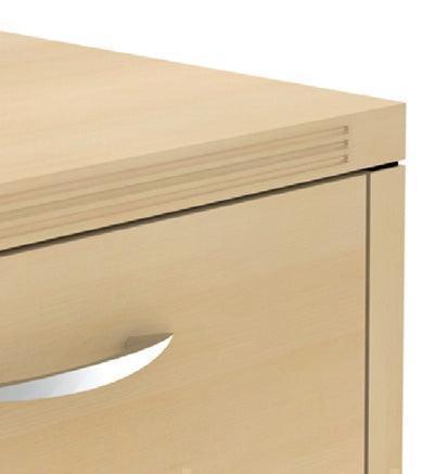 A927 - Amber Four Drawer Lateral File, by Cherryman