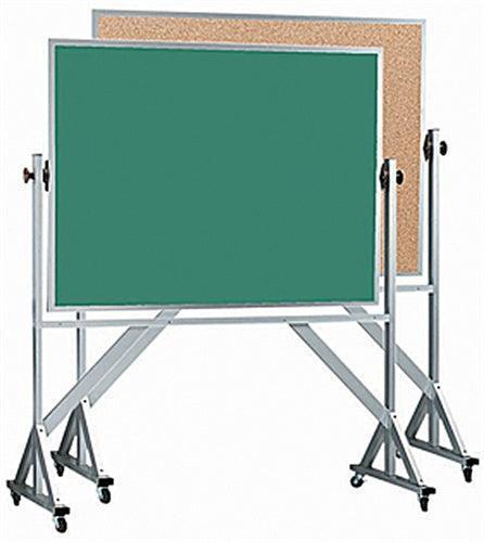 ACB3648 - Aluminum Frame Reversible Bulletin/Chalk Board by Aarco