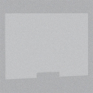 ACRV3024FCO Frosted Acrylic Countertop Protective Sneeze Guard w/ Transaction Cutout