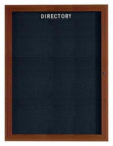 ADC2418R - Wood-Look Directory Cabinets, 1 Door by Aarco