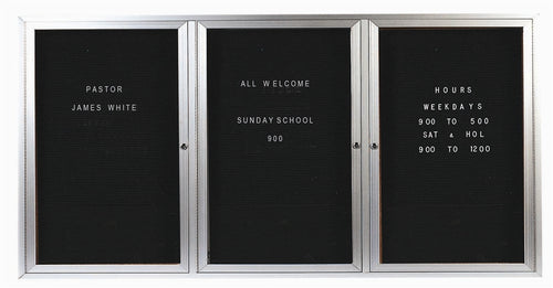 ADC3672-3  Enclosed Directory Cabinet, 3 Door