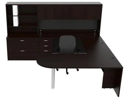AM-369 - Amber 'U' Shaped, Bullet End Office Suite by Cherryman