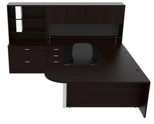 AM-377 - Amber 'U' Shaped, Bullet End Office Suite by Cherryman