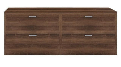 AM-377N - Amber Four Drawer Lateral Credenza by Cherryman