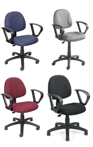 Fabric Task Office Chair w/Loop Arms
