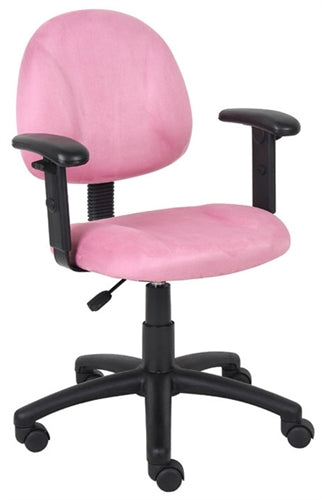 Microfiber Task Office Chair w/Arms by Boss