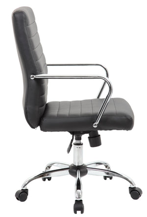 B436C  Retro Task Office Chair Chrome Arms