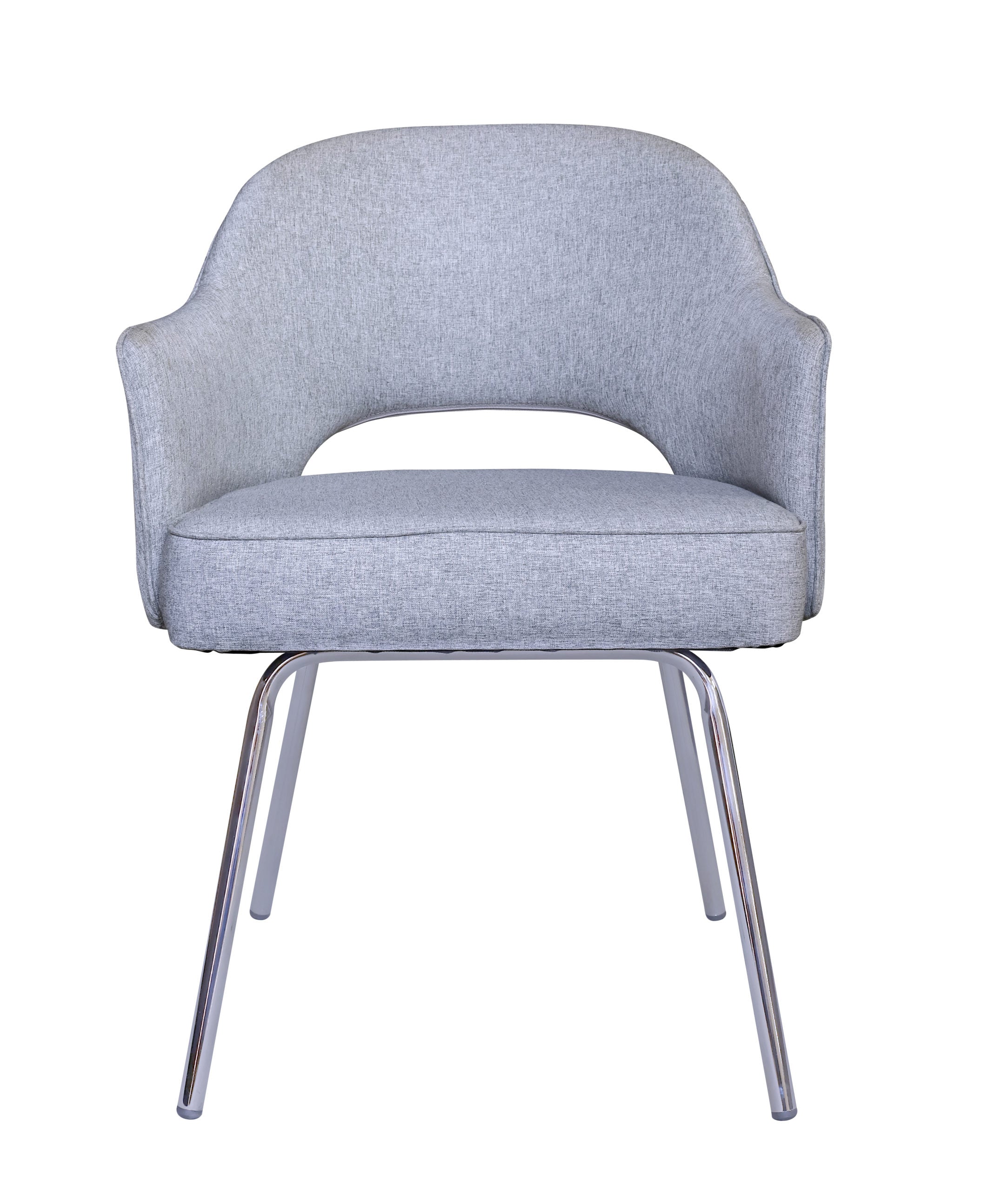 B489C-GR - Granite Linen Guest Chair by Boss