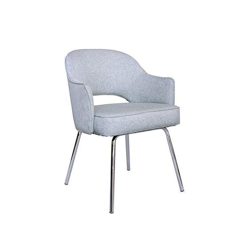 B489C-GR - Granite Linen Guest Chair by Boss