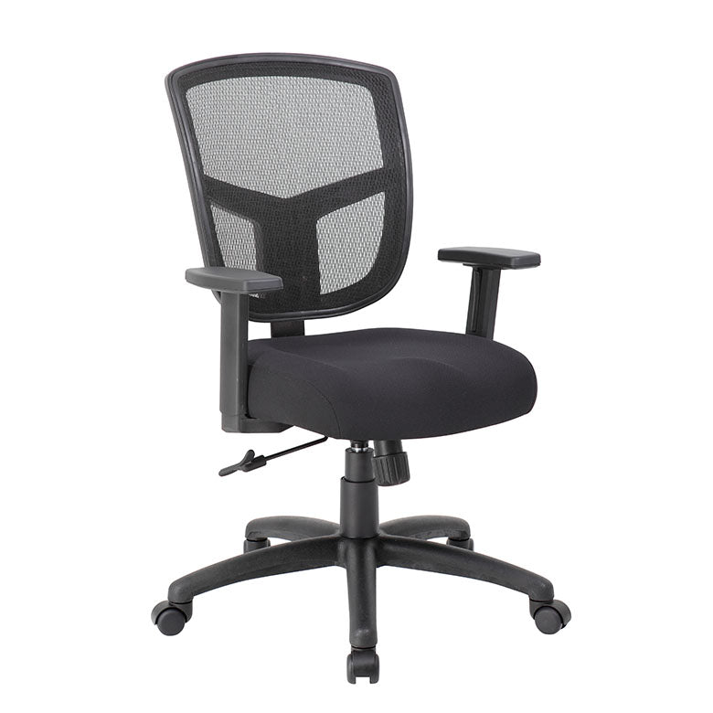 B6022 - Contract Mesh Task Chair, Synchro-Tilt Mechanism by Boss