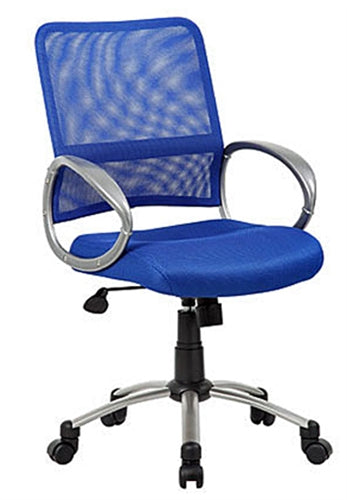 Mesh Back w/Pewter Finish Task Chair by Boss