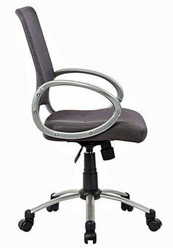 Mesh Back w/Pewter Finish Task Chair by Boss