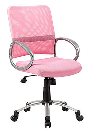 Mesh Back w/Pewter Finish Task Chair by Boss