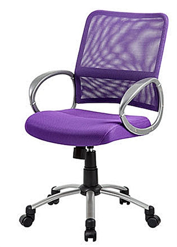 Mesh Back w/Pewter Finish Task Chair by Boss