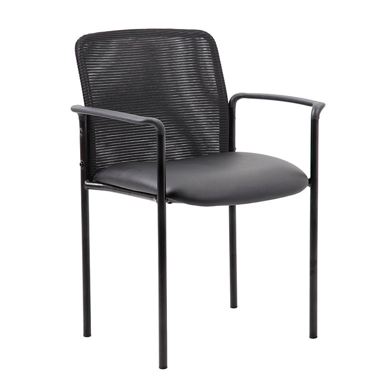 B6909-CS - Contemporary Style Caressoft Seat Stack Guest Chair