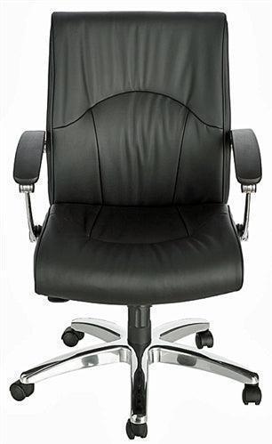 BJ-MBXSW-M - Madison Executive Mid Back Eco-Leather Chair with Chrome Base by Friant