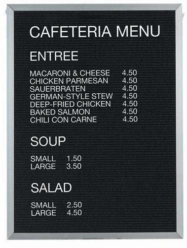 BOFD1218 - Aluminum Framed Letter Board Message Centers by Aarco