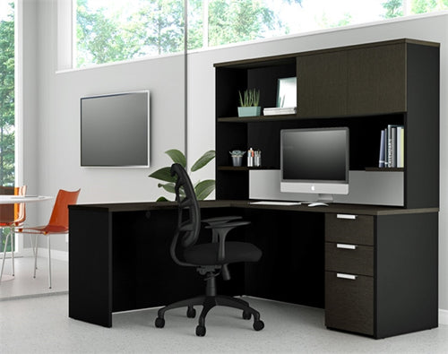 BS110886 Pro-Concept Plus L-Shaped Desk w/Hutch
