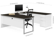 Load image into Gallery viewer, BS110888 Pro-Concept Plus U-Shaped Desk w/One Pedestal
