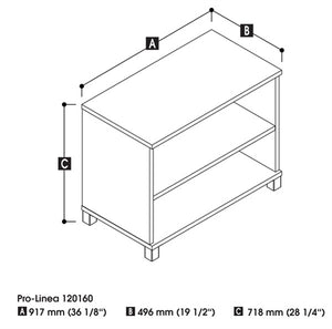 120160  Pro-Linea open Cabinet / Bookcase