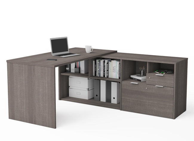160850 L-Shaped Desk w/2 Drawers, i3 Plus Collection